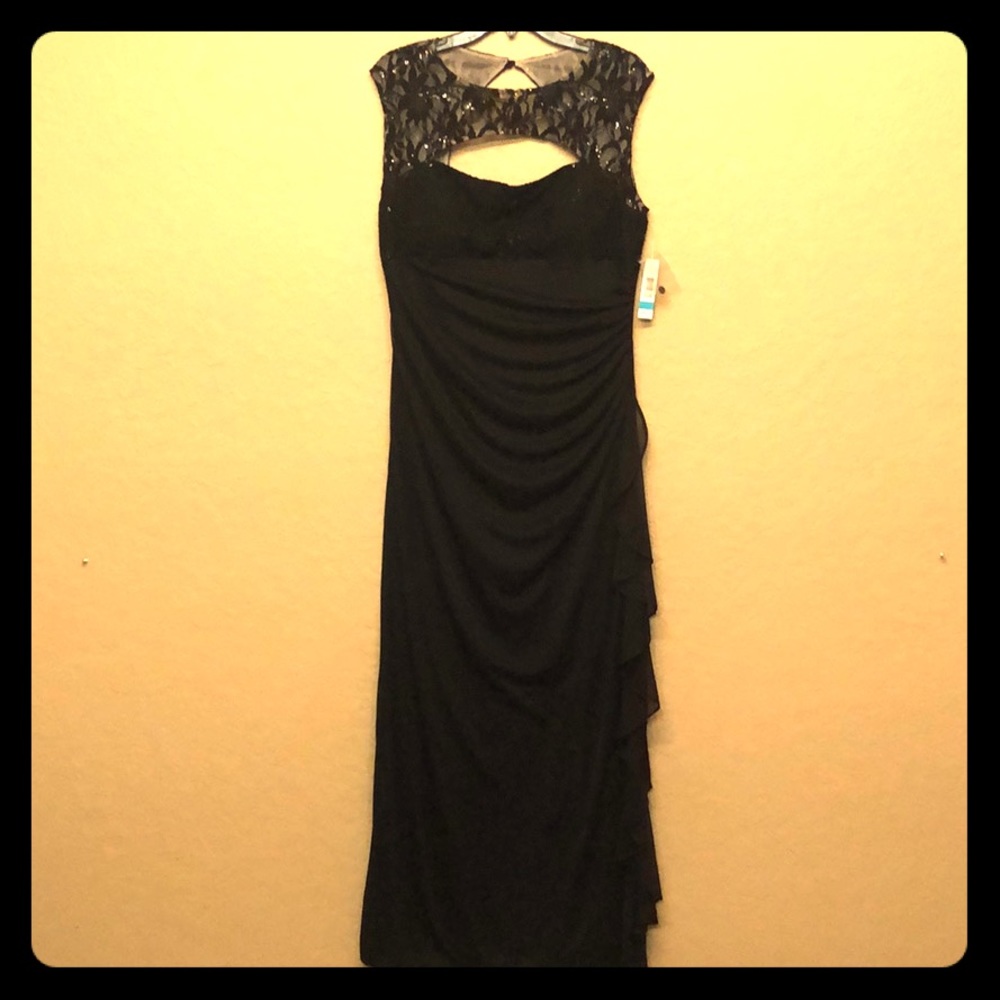 Black Sequin Gown